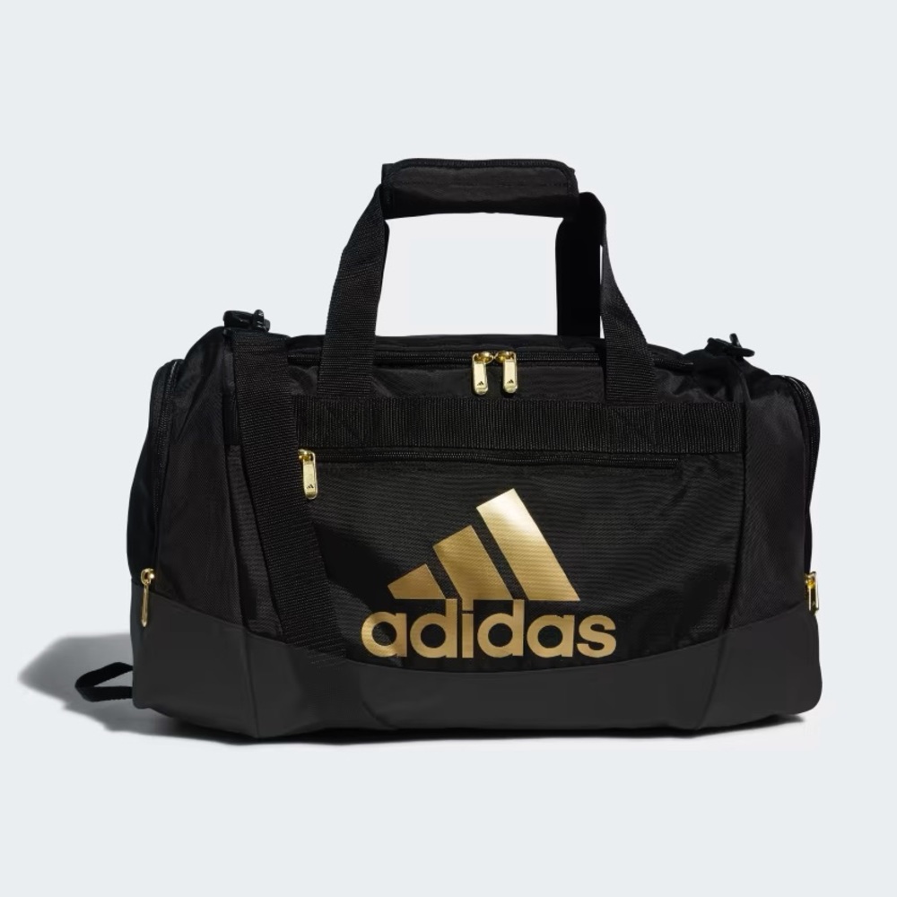 Adidas Men's Duffel Bag in Black and Gold - small